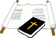 Bible and Scroll for the Study of Word of God