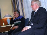 Ouderlingen die de doopplechtigheid inleiden op een speciale bijeenkomst (Doopsel te Leuven in 2005)
