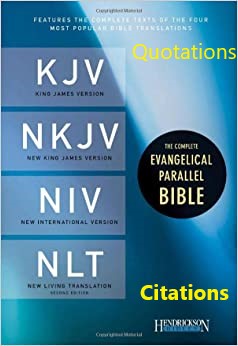 Aanhalingen uit de Bijbel - Citations - Quotations KJV, NKJV, NIV, NLT